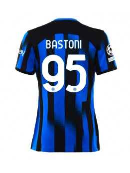 Inter Milan Alessandro Bastoni #95 Heimtrikot für Frauen 2023-24 Kurzarm